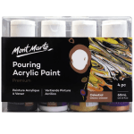 Mont Marte Pouring Acrylic Paint Premium 4x60ml -Celestail