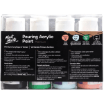 Mont Marte Pouring Acrylic Paint Premium 4x60ml -Rainforest - Image 3