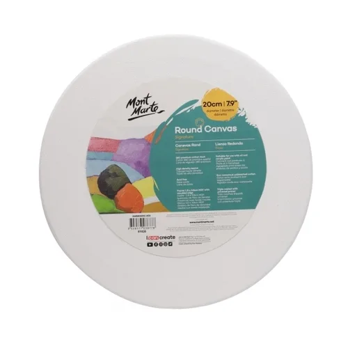 Mont Marte Round Canvas - 20cm - Image 1