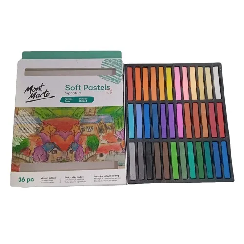 Mont Marte Soft Pastels 36Shades_1 Mont Marte Soft Pastels -36Shades - Image 1