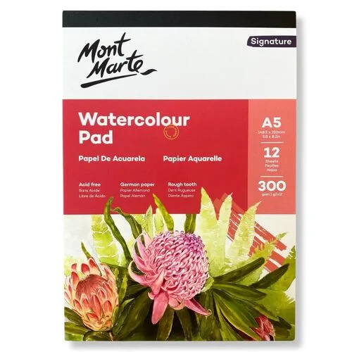 Mont Marte Watecolour Pad -300gsm, A5 - Image 1