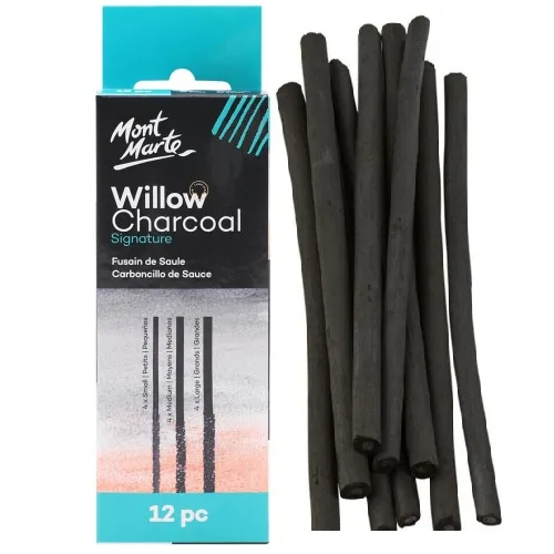 Mont Marte Willow Charcoal Sticks (12pcs) - 1 Mont Marte Willow Charcoal Sticks (12pcs) - Image 1