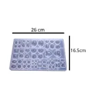 Multi Shapes Gem Mold 26x16.5cm (9926838 )