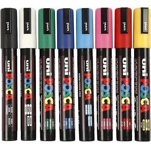 Uni-posca 8 pen set -(PC-5M) - Image 2