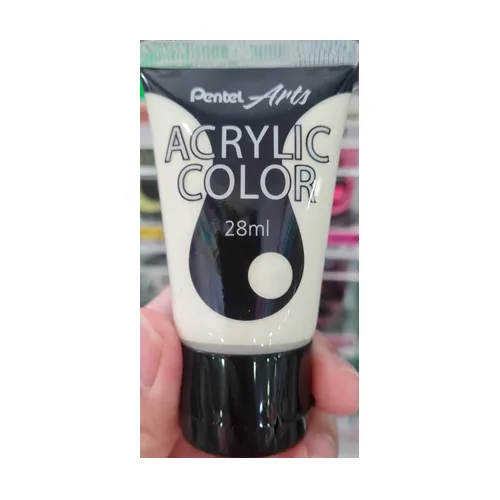 Pentel Arts Acrylic Colour 28ml - White - Image 1