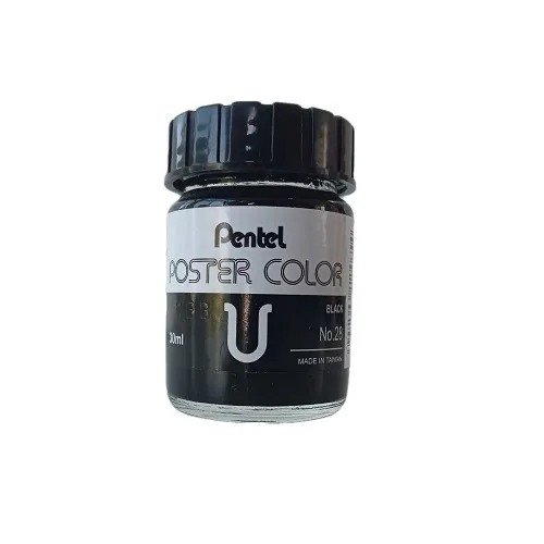 Pentel Poster Colour -30ml -Black - Image 1