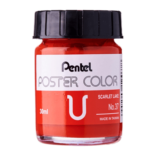 Pentel Poster Colour -30ml -Scarlet Lake Pentel Poster Colour -30ml -Scarlet Lake - Image 1