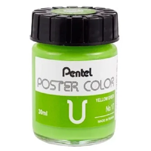 Pentel Poster Colour -30ml -Yellow Green - Image 1
