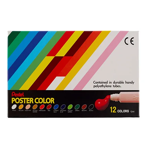Pentel Poster Colour Tube 12x12ml - Image 1
