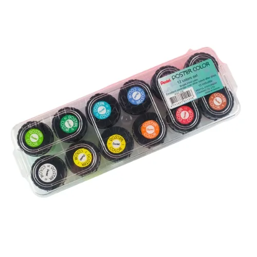 Pentel Poster colour 12x12ml - Image 1