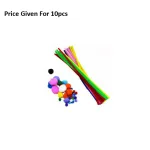 Pipe Cleaners With Pom Poms 10pcs