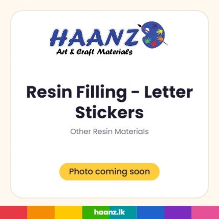 Resin Filling - Letter Stickers - Haanz Sri Lanka