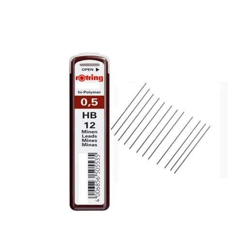Rotring pencil leads 0.5mm 12Pcs - Image 1