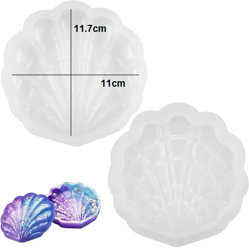 Seashell Storage Box Silicon Mold (D0060) -1 Seashell Storage Box Silicon Mold (D0060) - Image 1