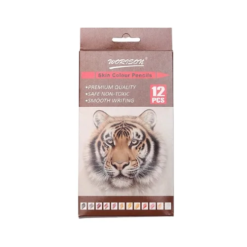 Worison Skin Colour Pencils 12 pack - Image 1