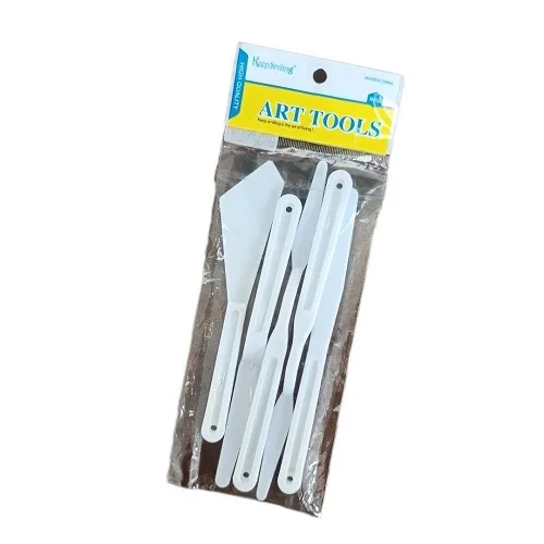 Small Plastic palette knife 5pcs_1 Small Plastic palette knife 5pcs - Image 1