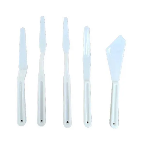 Small Plastic palette knife 5pcs - Image 3