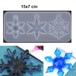 Snow Flakes Silicon Mold (D0279)