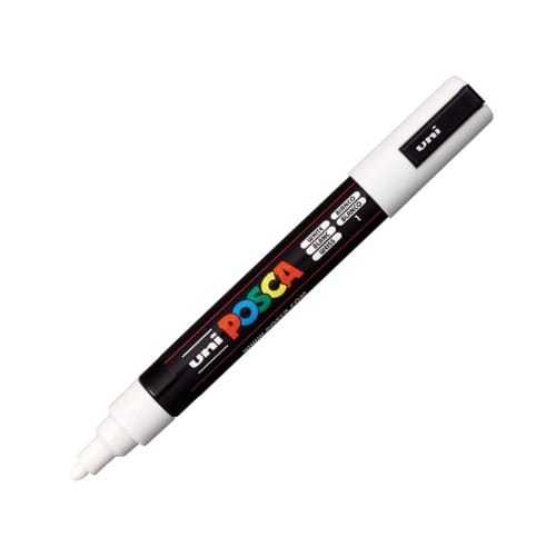 Uni-Posca (PC-5M) -White (New) Uni-Posca (PC-5M) -White (New) - Image 1