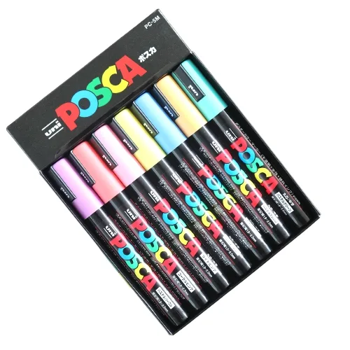 Uni-posca 7 pen set -(PC-5M)_2 Uni-posca 7 pen set -(PC-5M) - Image 1