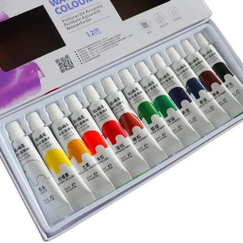 Water Colour Tubes 12x5ml - Image 1