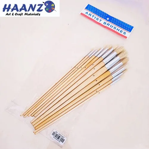 Wooden Large Brush Set -12Pcs Round - Image 1