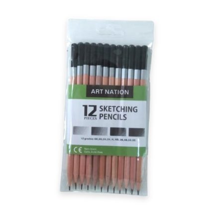 Art Nation Sketch Pencils 12pcs set - Haanz Sri Lanka