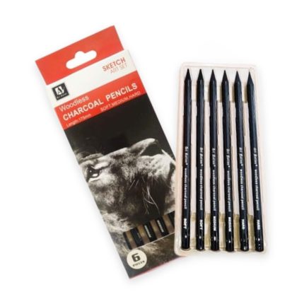Art Nation Woodless Charcoal Pencils (6pcs) - Haanz Sri Lanka