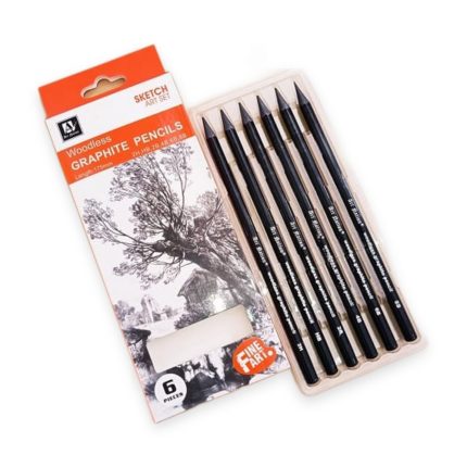 Art Nation Woodless Graphite Pencils (6pcs) - Haanz Sri Lanka