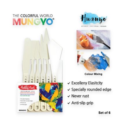 Mungyo Plastic Palette Knife set (Set of 6) - Haanz Sri Lanka