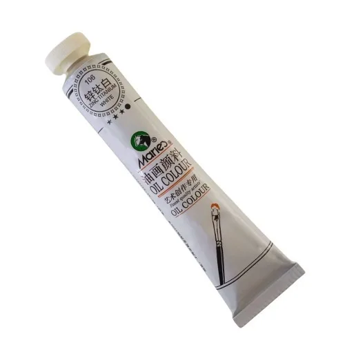 b5e91fe6bb928b8c6ab2f0973872cea0.jpg Marie's Oil Colour -50ml -106 -Zinc Titanium White - Image 1