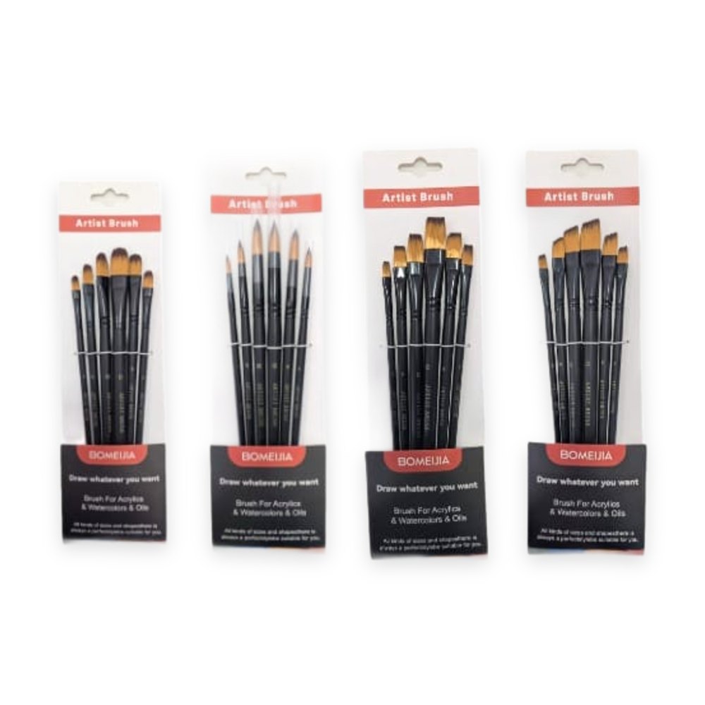 Bomeijia Black Brush set 6Pcs - Haanz Sri Lanka
