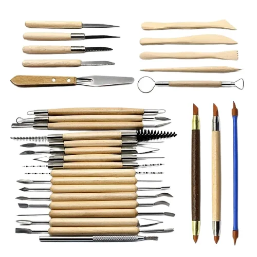 Worison 30Pcs Clay tool set pouch - Image 1