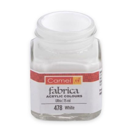 Camlin Fabrica Acrylic 15ml -White (478) - Haanz Sri Lanka