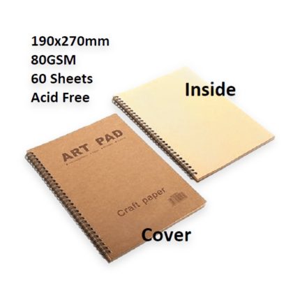 Craft Paper Art Pad - 190x270mm 80GSM 60Sheets - Haanz Sri Lanka