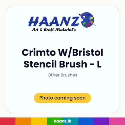 Crimto W/Bristol Stencil Brush - L - Haanz Sri Lanka