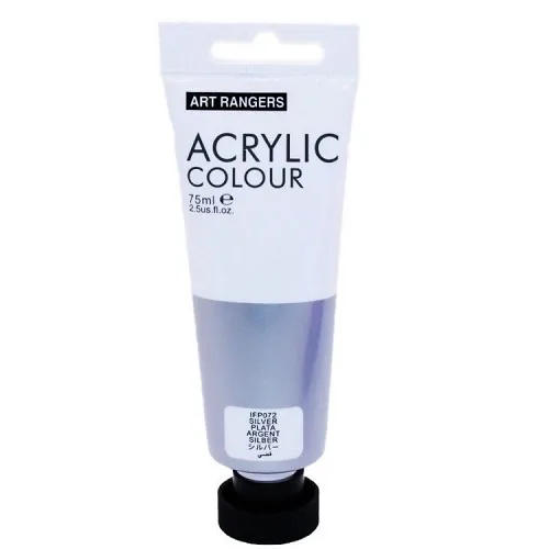 ebedeed527ce53f33de0d018e6e308a1.jpg Art Ranger Acrylic, 75ml -Silver - Image 1