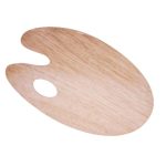 Royal Art Wooden Palette -Ovel Shape - Image 2