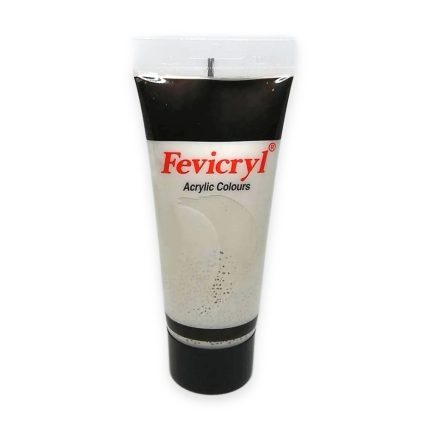 Fevicryl Acrylic Colour 200ml - Silver - Haanz Sri Lanka