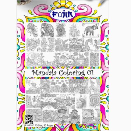 Fujin Mandala Coloring 01 -A5, 30Pgs - Haanz Sri Lanka