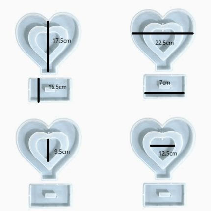 Heart Frame Mold With Stand 22x19cm (9921455) - Haanz Sri Lanka