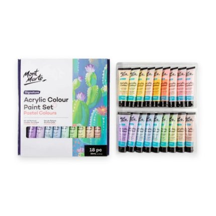 Mont Marte Acrylic Colour Pastel Set 18x36ml - Haanz Sri Lanka