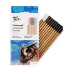 Mont Marte Coloured Charcoal Pencils 12 set - Haanz Sri Lanka