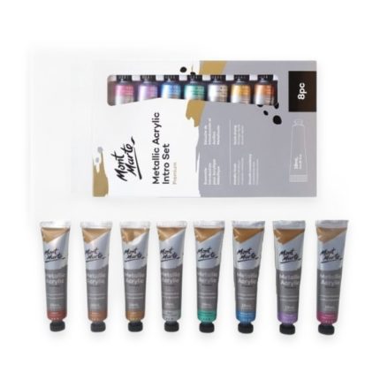 Mont Marte Metallic Acrylic Intro Set 8x18ml - Haanz Sri Lanka