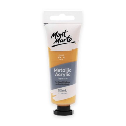 Mont Marte Metallic Acrylic 50ml (Premium) - Gold - Haanz Sri Lanka