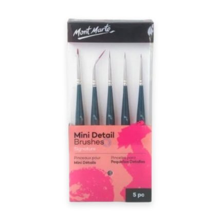 Mont Marte Mini Detail Brush Set - 5pcs - Haanz Sri Lanka