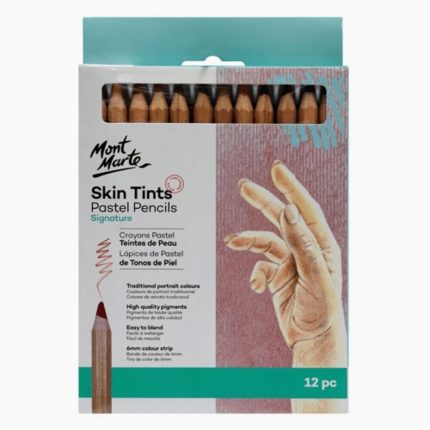 Mont Marte Skin Tints Pastel Pencils 12pcs - Haanz Sri Lanka