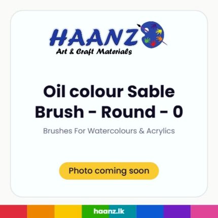 Oil colour Sable Brush - Round - 0 - Haanz Sri Lanka