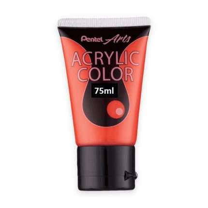 Pentel Acrylic Colour -75ml -Scarlet - Haanz Sri Lanka