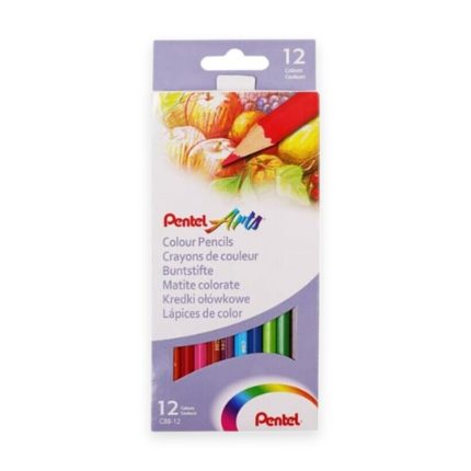 Pentel Arts Colour Pencils 12-Colours - Haanz Sri Lanka